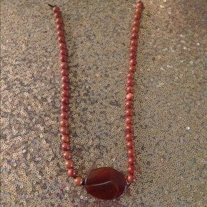 String of REAL Coral w/ Pendant